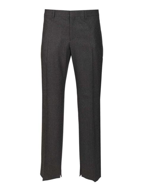 CELINE Celine Men Striped Wool Flannel Trousers