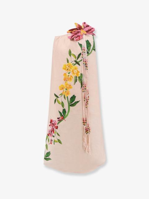 FARM RIO Farm Rio Natural Linen Dress