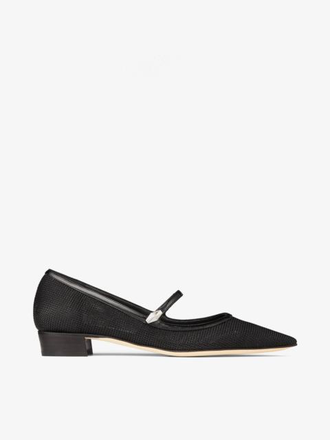 Carolyn Flat
Black Mesh & Patent Leather Flats