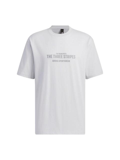 adidas adidas Verbiage T-Shirts 'Grey' IP3930