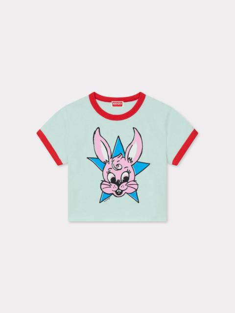 KENZO 'KENZO Cartoon' cropped ringer T-shirt in cotton