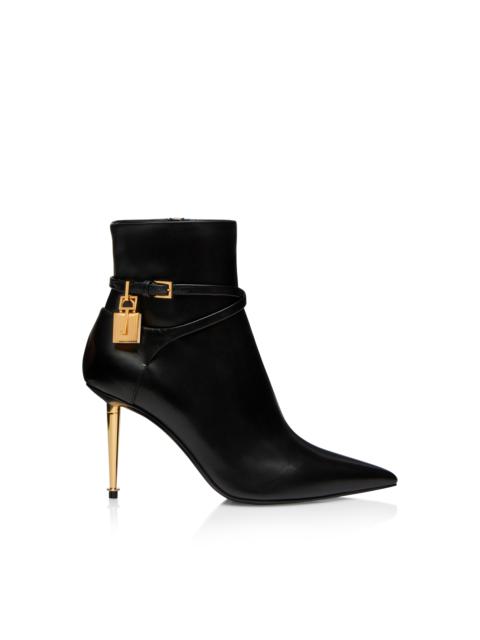 TOM FORD 85MM LEATHER PADLOCK ANKLE BOOT