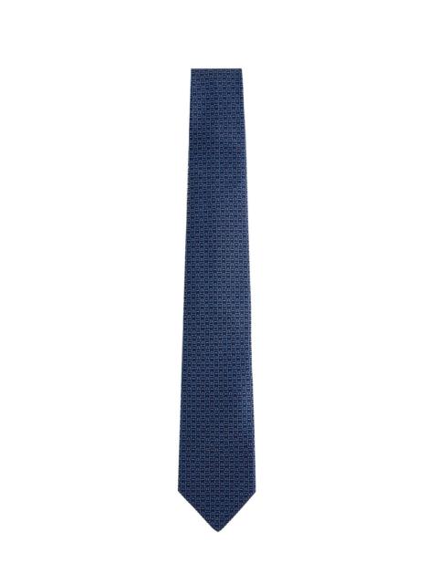 FERRAGAMO Ferragamo Men Gancini Silk Tie By Ferragamo