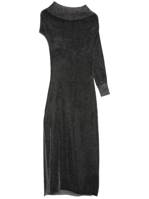 FENDI draped lurex gown