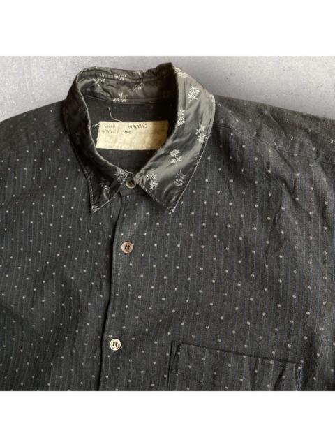 Comme Des Garçons Vintage 99’s Jacquard Shirt With Contrast Silk Collar