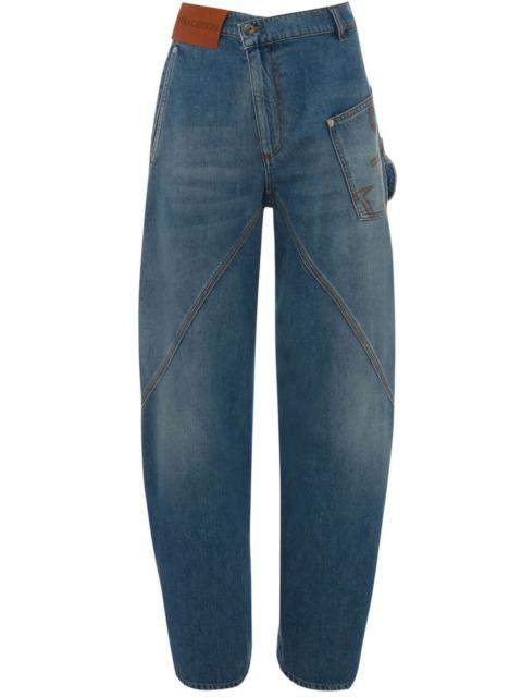 Blue Wide-Leg Jeans