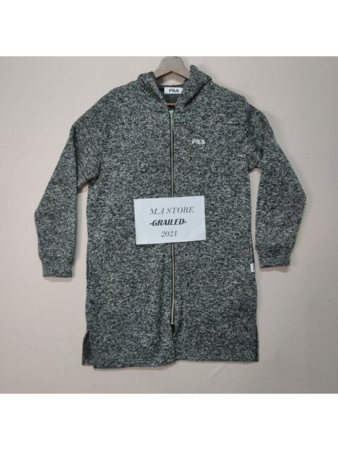 Other Designers Fila - Vintage Fila Acid Rain Hoodie Zipper Long Jacket
