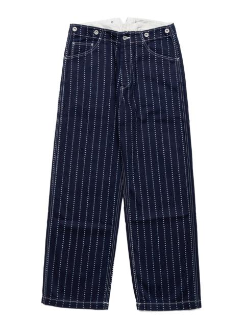 FULLCOUNT Star Wabash Workers Pants - Indigo Wabash