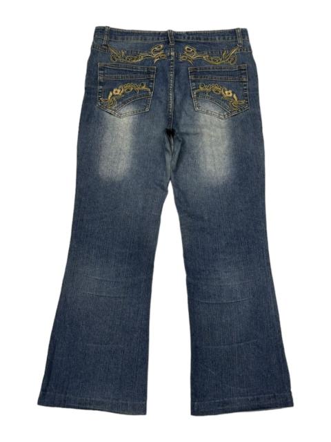 Other Designers Japanese Brand - HAPHAZARD JEANS DISTRESS BOOTCUT FLARED DENIM JEANS