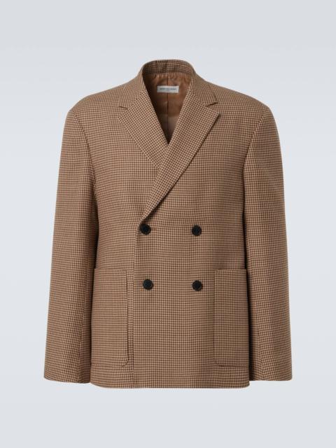 Double-breasted wool blazer