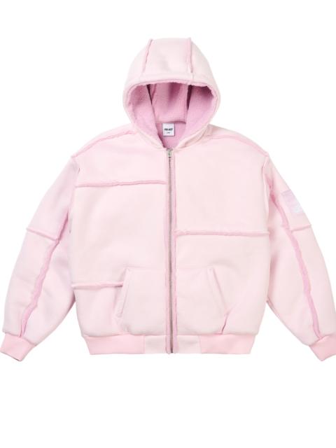 PALACE PATCH ME UP SHEARLING JACKET SWEET PINK