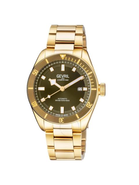 Other Designers Gevril Yorkville Automatic Green Dial Men's Watch 48605