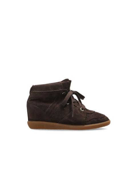 Isabel Marant ISABEL MARANT Bobby Chocolate Suede Wedge Boots New & Authen