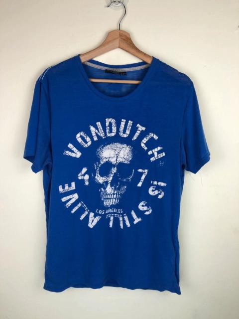 Other Designers Vintage × Von Dutch - Vintage Von Dutch Kustom Made Skull Printed Tshirt