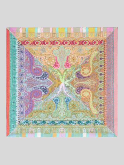 Etro PRINTED SILK POCKET SQUARE