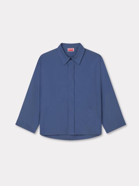 KENZO 3/4 sleeves shirt in poplin cotton