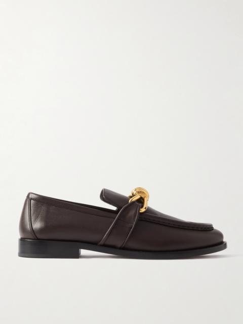 Bottega Veneta Astaire Embellished Leather Loafers