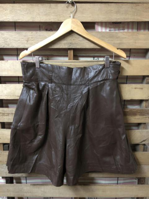 Other Designers Issey Miyake Leather Short Pant Baloon Design