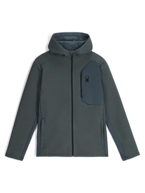 SPYDER Mens Bandit Hooded Jacket - Slate Blue
