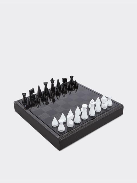 Ferrari Chessboard in wood and carbon fibre