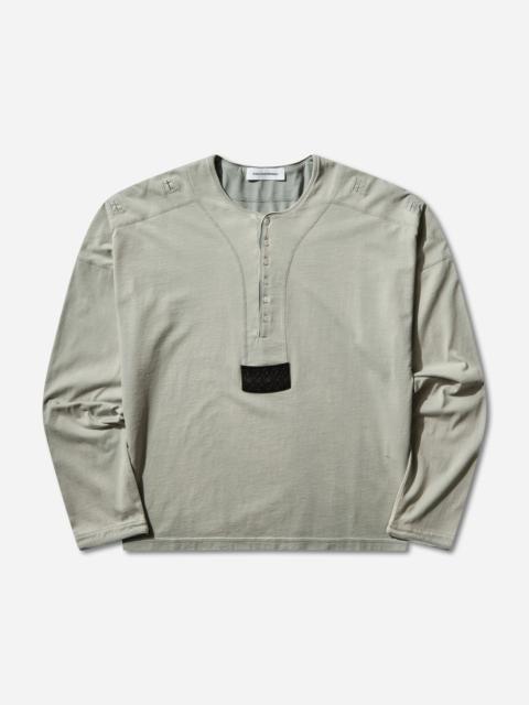 Kiko Kostadinov Men's Sargo Long Sleeve Henley Seashore