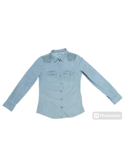 Other Designers Vintage - TOMMY HILFIGER STUDDED DENIM ELI SHIRT