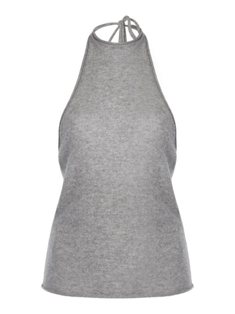 CHRISTOPHER ESBER Cashmere Halter Tank Top grey