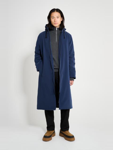 Stutterheim Stutterheim Stockholm Long Matte Winter Coat in Navy at Nordstrom