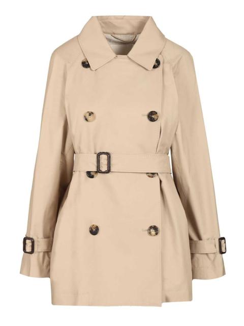 Other Designers Max Mara The Cube Women Short Double-Breasted Trench Coat