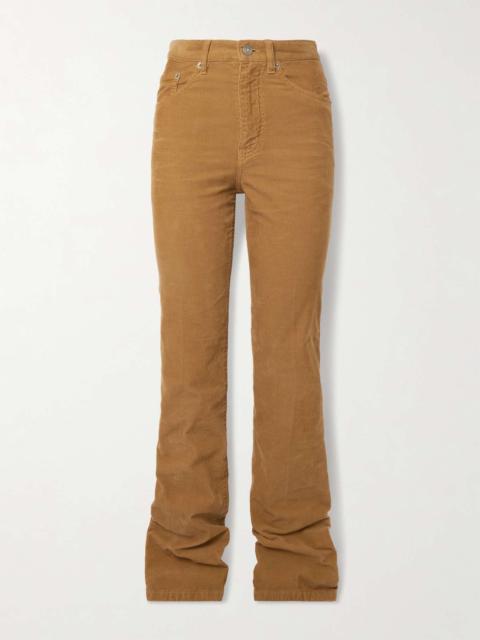 Clyde cotton-corduroy slim-leg pants Brown