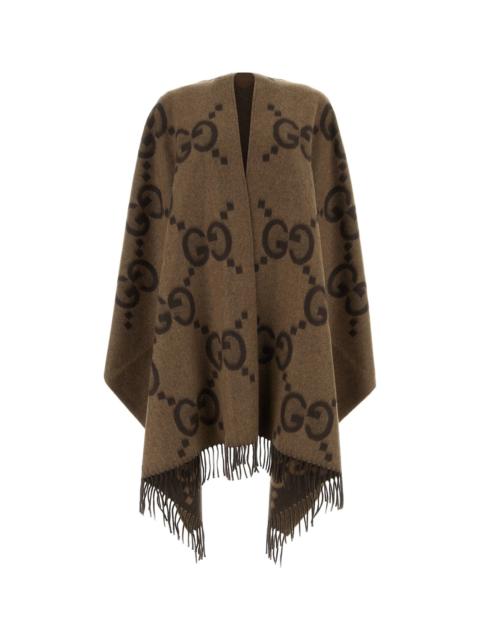 GUCCI Gucci Women Embroidered Cashmere Reversible Cape