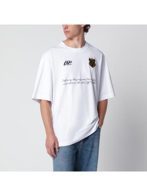 Off-White Off-White Off-White White T-Shirt With Logo Prints Men