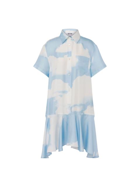 Moschino Archive Clouds print shirt mini dress