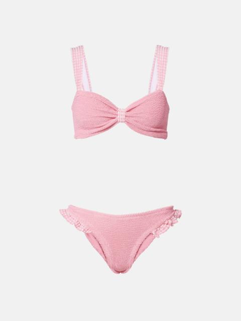 Hunza G Loretta ruffled bikini