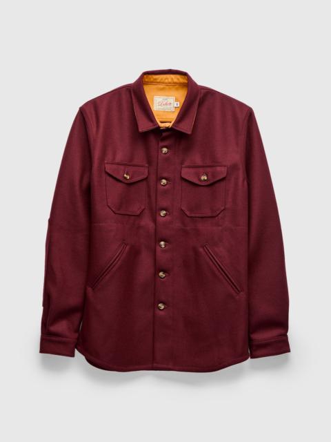 Dehen 1920 Crissman Overshirt in Burgundy
