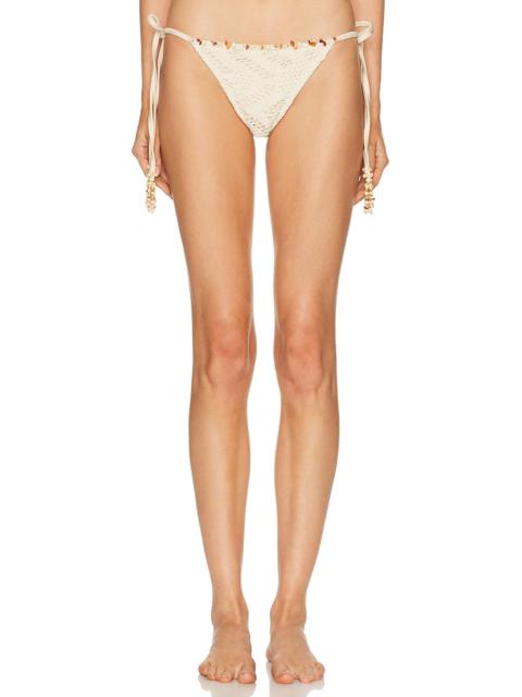 PatBO Lycra Mesh Bikini Bottom