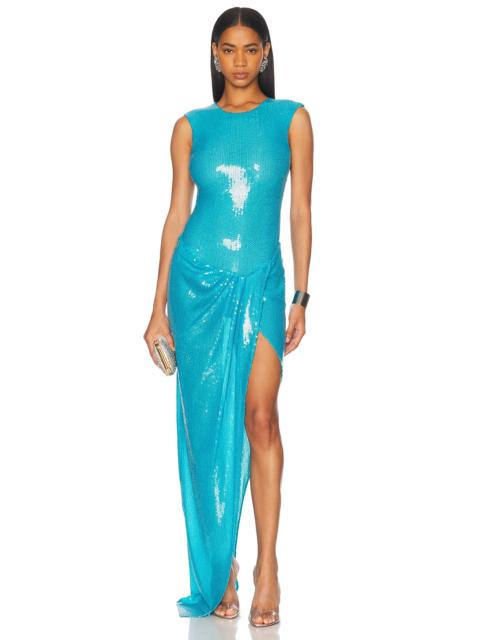 ALEX PERRY Sleeveless Sequined Gown