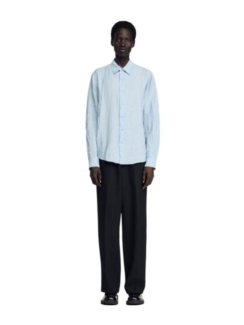 Sandro SANDRO Crinkled effect shirt in Sky Blue at Nordstrom