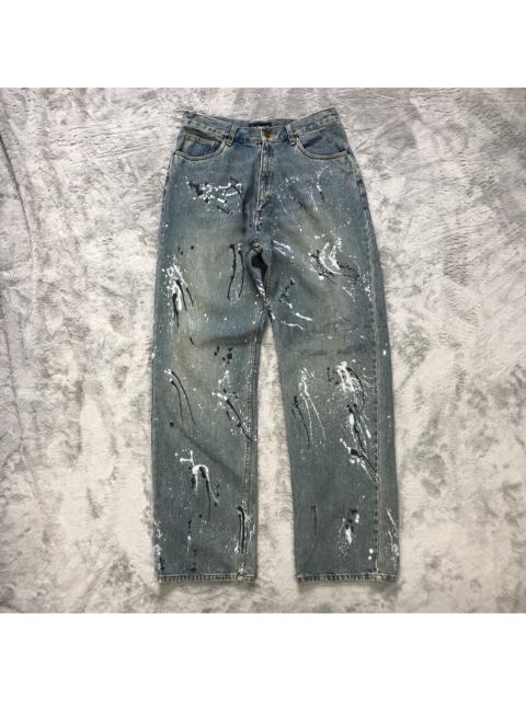 Other Designers Distressed Denim - AMORE PURE PAINT SPLATTER TRASHED DISTRESS DENIM #6135-220
