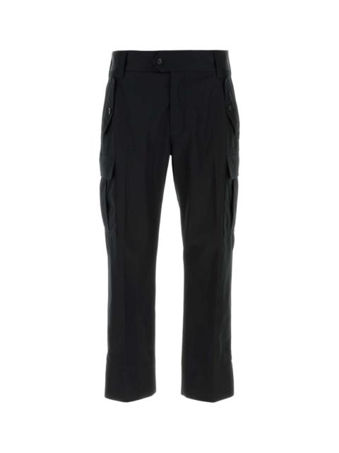 Alexander McQueen Alexander Mcqueen Men Black Cotton Cargo Pant