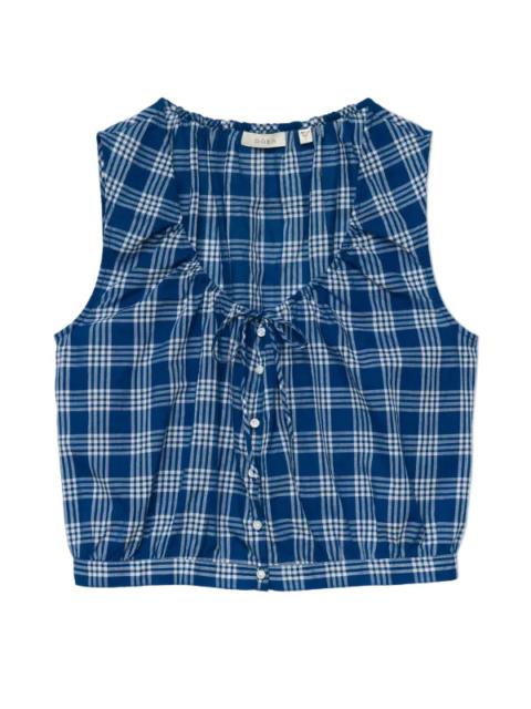 DÔEN Theo Top in Dorset Plaid