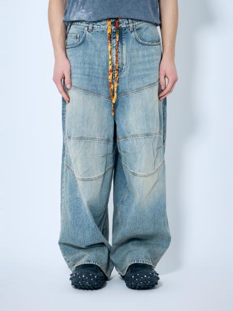 BALENCIAGA Baggy Panel Construction Jeans