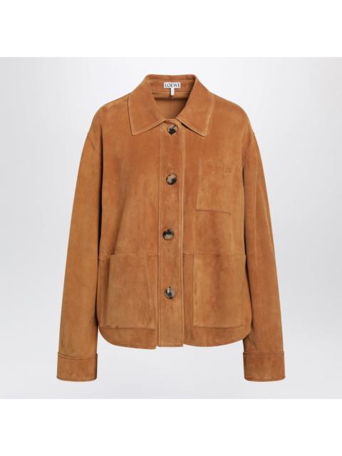 Loewe Loewe Light Brown Suede Workwear Jacket Women