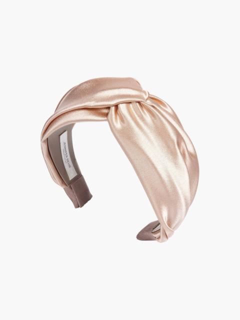 Jennifer Behr Twist Headband in Silk Satin