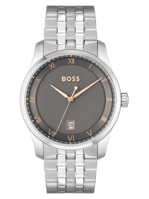 BOSS BOSS Principle Bracelet Watch, 44mm in Silver at Nordstrom
