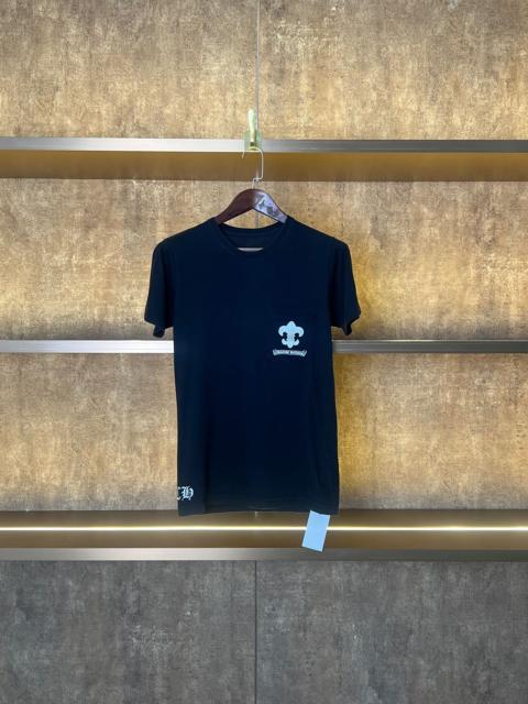 Chrome Hearts Chrome Hearts Le Fleur Scroll Logo V Neck T-Shirt Black 