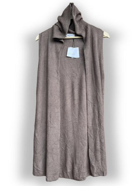 Designer - PLST Cardigan Knit Sweater Sleeveless With Hoodie