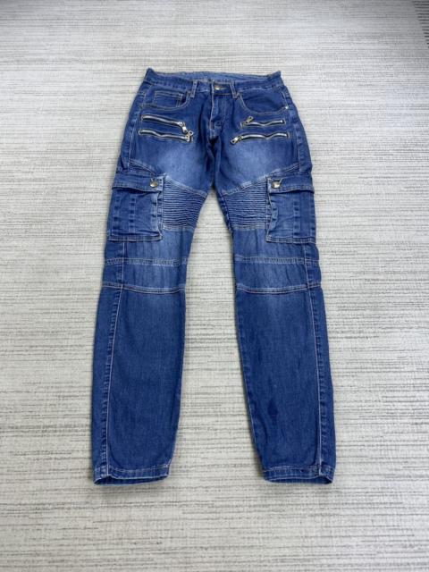 Other Designers If Six Was Nine × Japanese Brand × Vintage - Vintage Japanese Brand Fashion Biker Jeans Multipocket Pants