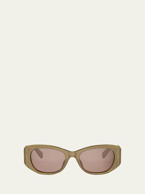 CELINE 3 Dots Oval Sunglasses
