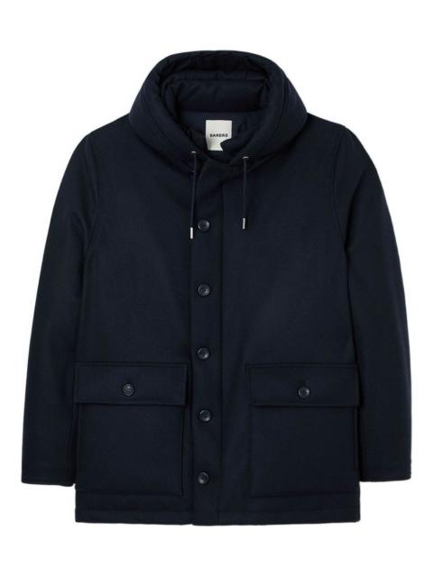 Sandro hooded pocket coat